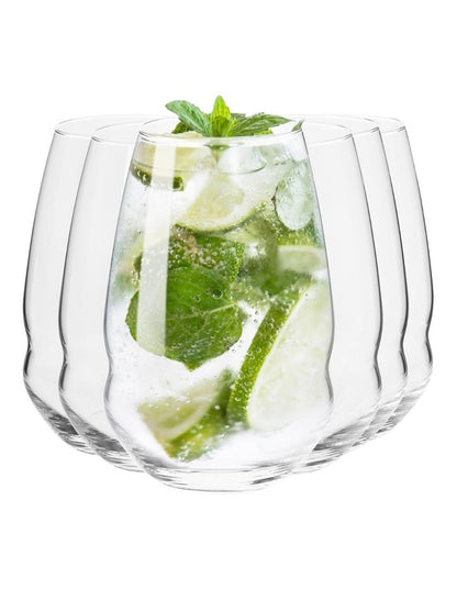 Inel Highball Glass Set of 6 in Clear