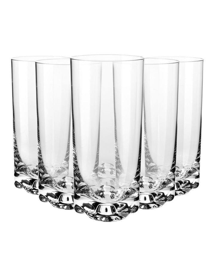 Mixology Highball Glass Set of 6 in Clear