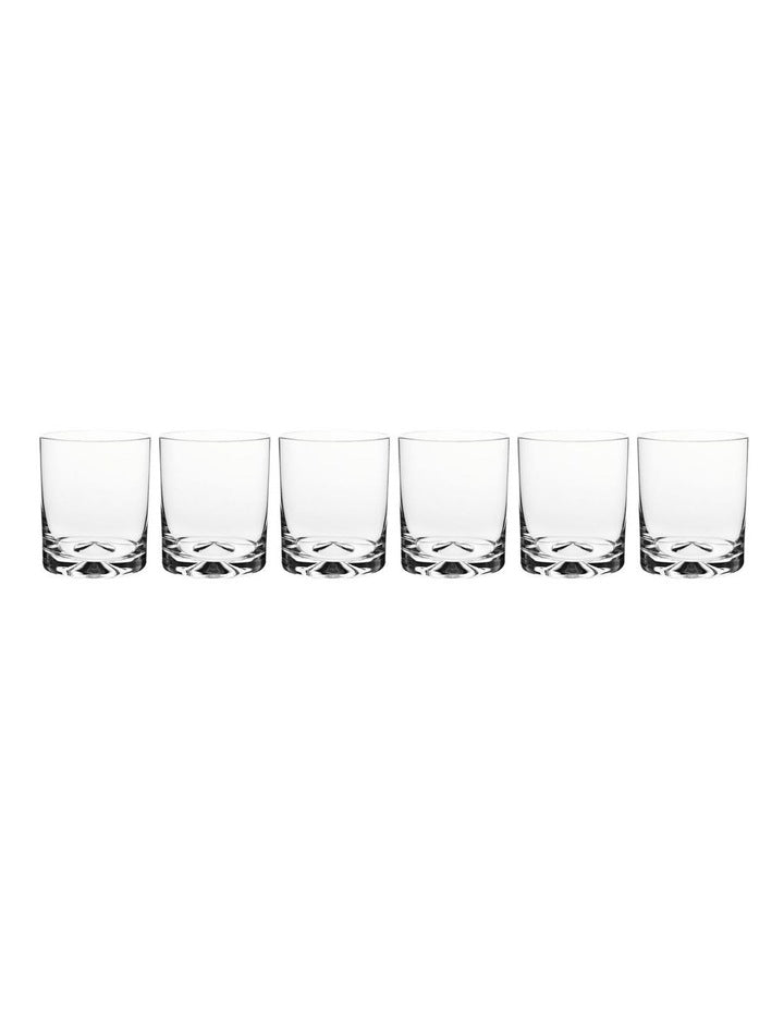 Triad Double Old Fashion Glass Set of 6 in Clear