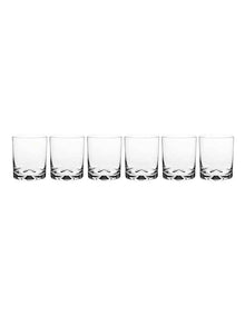 Triad Double Old Fashion Glass Set of 6 in Clear