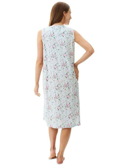Alice Sleeveless Short Nightie in Alice Mint