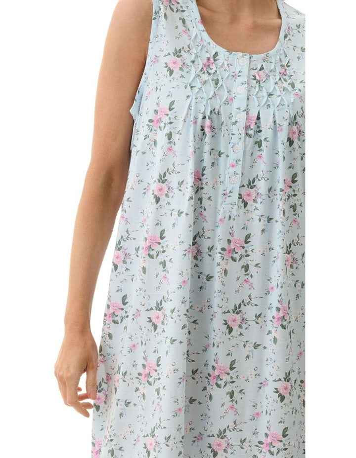 Alice Sleeveless Short Nightie in Alice Mint