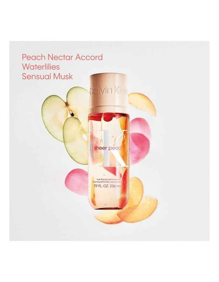 Sheer Peach Hair And Body Perfume Mist