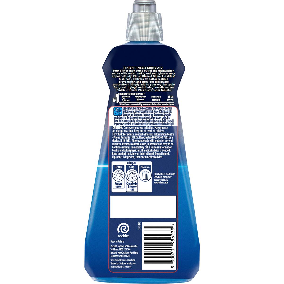 Finish Rinse & Shine Dishwasher Aid 500ml