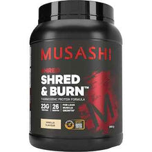 Musashi Shred & Burn Vanilla Milkshake Flavour 900g