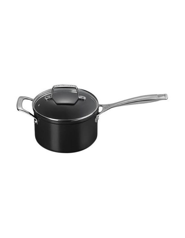 Non-Stick Ceramic Saucepan With Lid Lid 16cm in Black