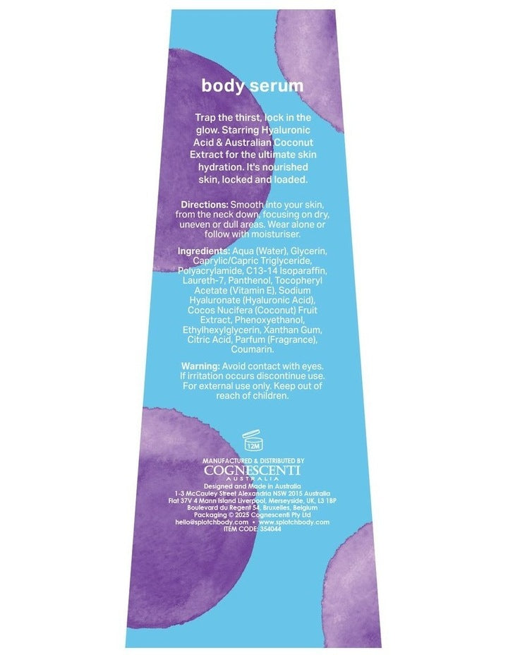 Coconut & Hyaluronic Thirst Trap Body Serum 150ml