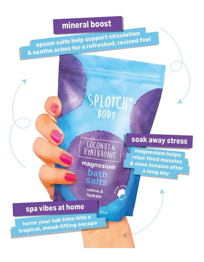 Coconut & Hyaluronic Magnesium Bath Salts 950g