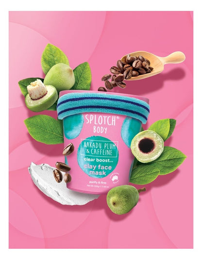 Kakadu Plum & Caffeine Clear Boost Clay Face Mask 200g