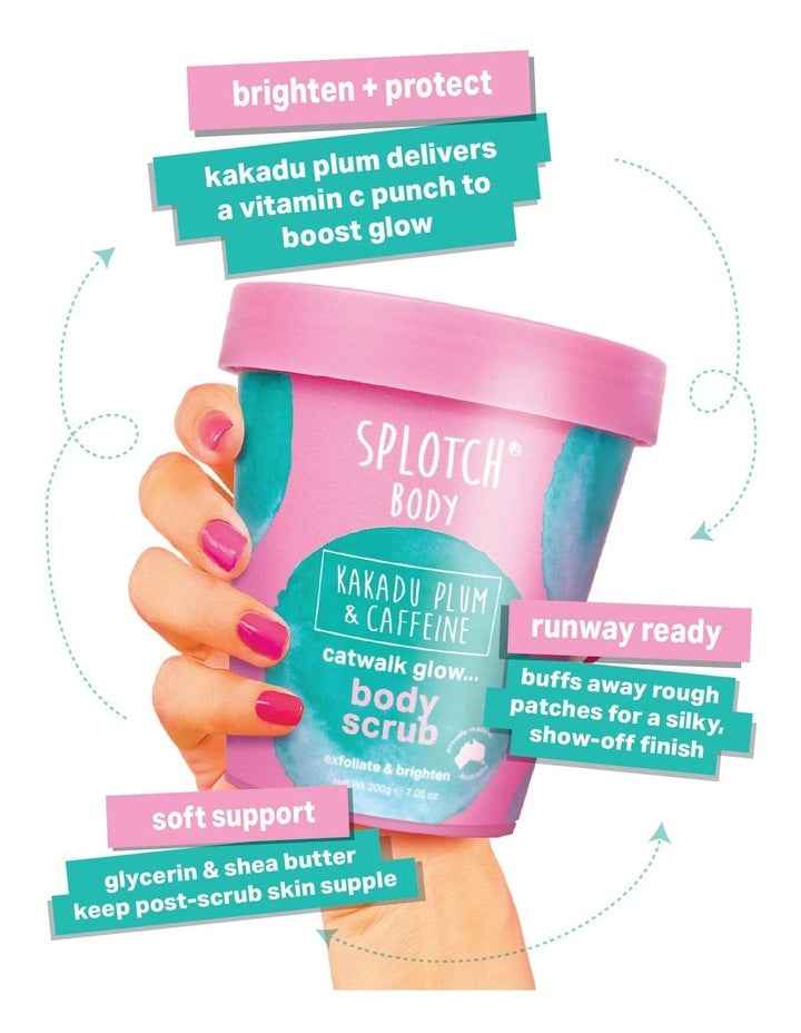 Kakadu Plum And Caffeine Catwalk Glow Body Scrub 200g