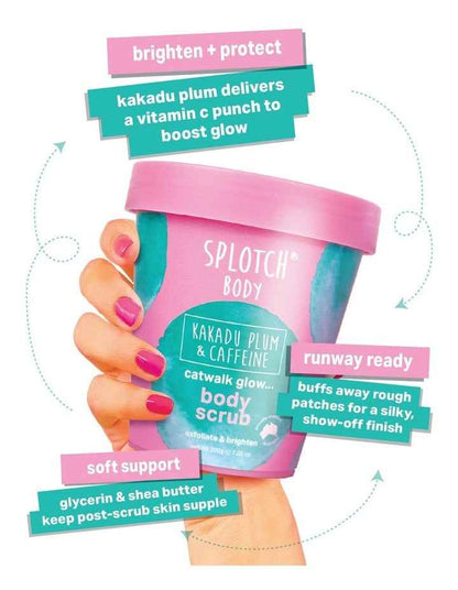 Kakadu Plum And Caffeine Catwalk Glow Body Scrub 200g