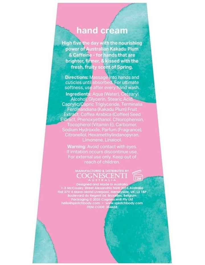 Kakadu Plum And Caffeine High Five Hand Cream 100ml