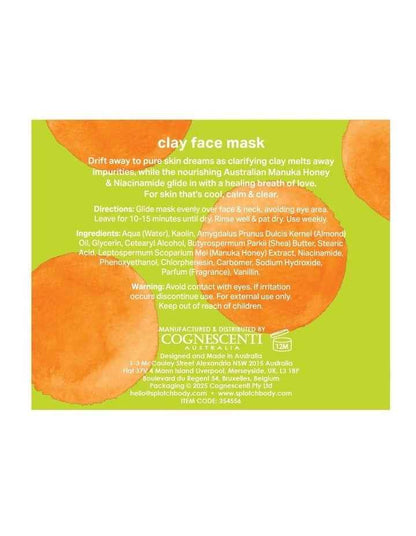 Manuka Honey And Niacinamide Pure Dreams Clay Face Mask 200g