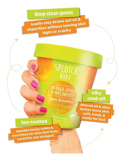 Manuka Honey And Niacinamide Pure Dreams Clay Face Mask 200g