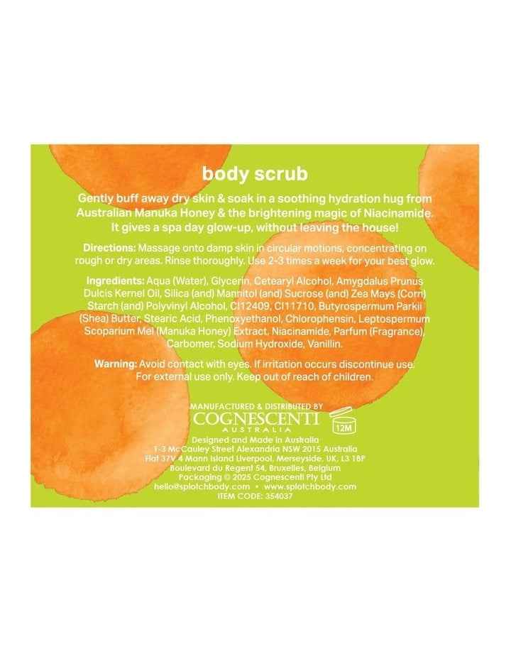 Manuka Honey And Niacinamide Skin Sanctuary Body Scrub 200g