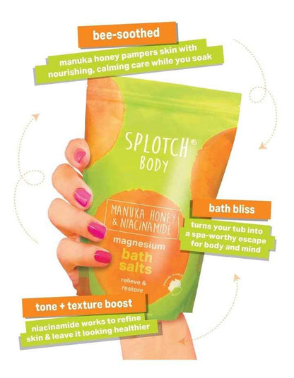 Manuka Honey And Niacinamide Magnesium Bath Salts 950g