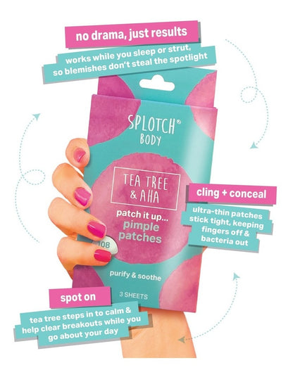 Lilly Pilly Tea Tree And Aha Patch It Up Pimple Patches