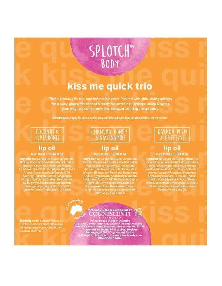 Kiss Me Quick Lip Oil Trio
