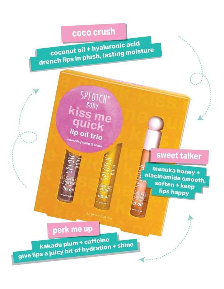 Kiss Me Quick Lip Oil Trio