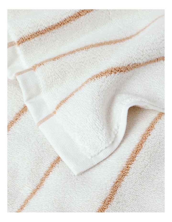 Pinstripe Towel Range in Caramel