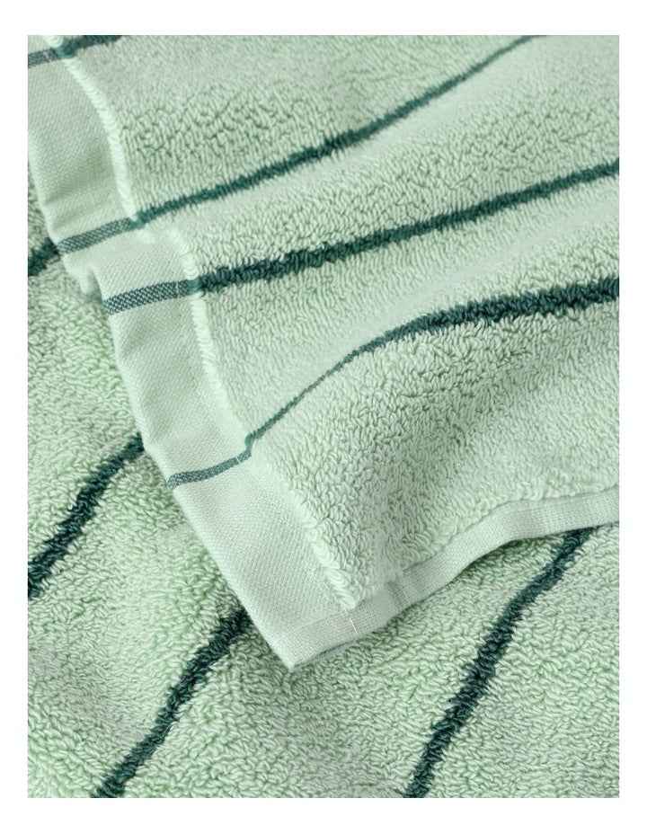 Pinstripe Towel Range in Forest