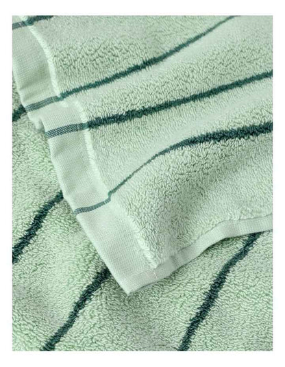 Pinstripe Towel Range in Forest