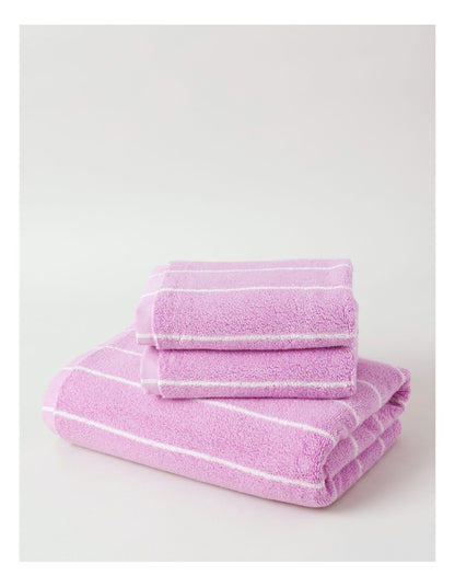 Pinstripe Towel Range in Candy