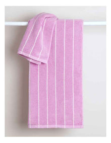 Pinstripe Towel Range in Candy