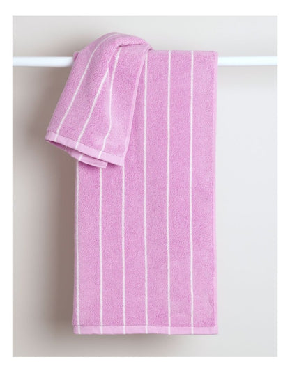 Pinstripe Towel Range in Candy