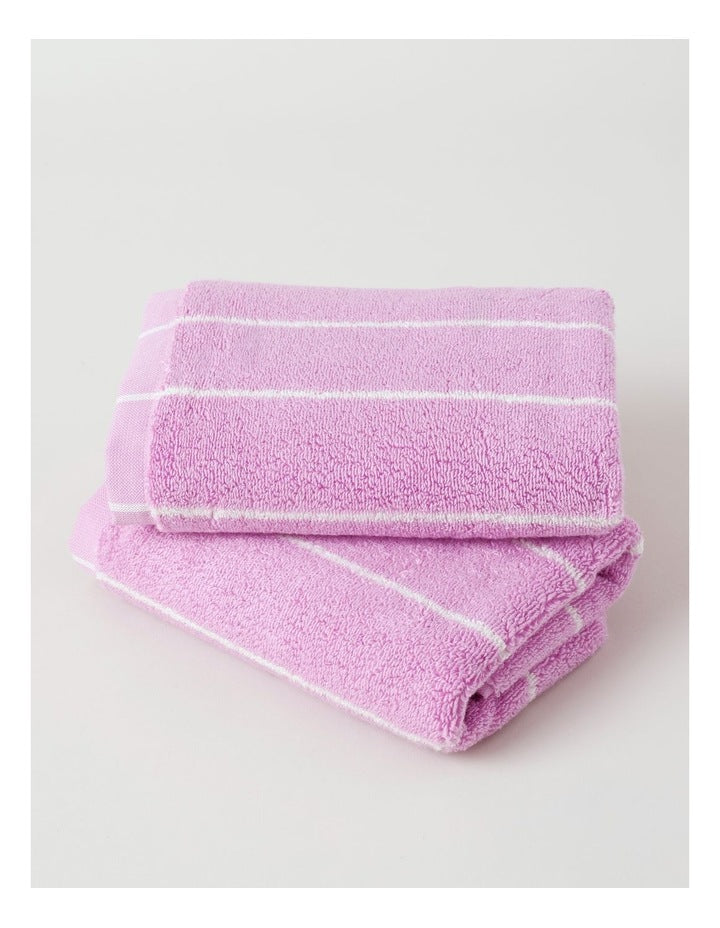 Pinstripe Towel Range in Candy