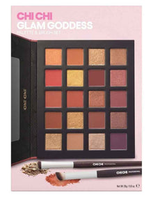 Glam Goddess Palette And Eye Shadow Brushes Set