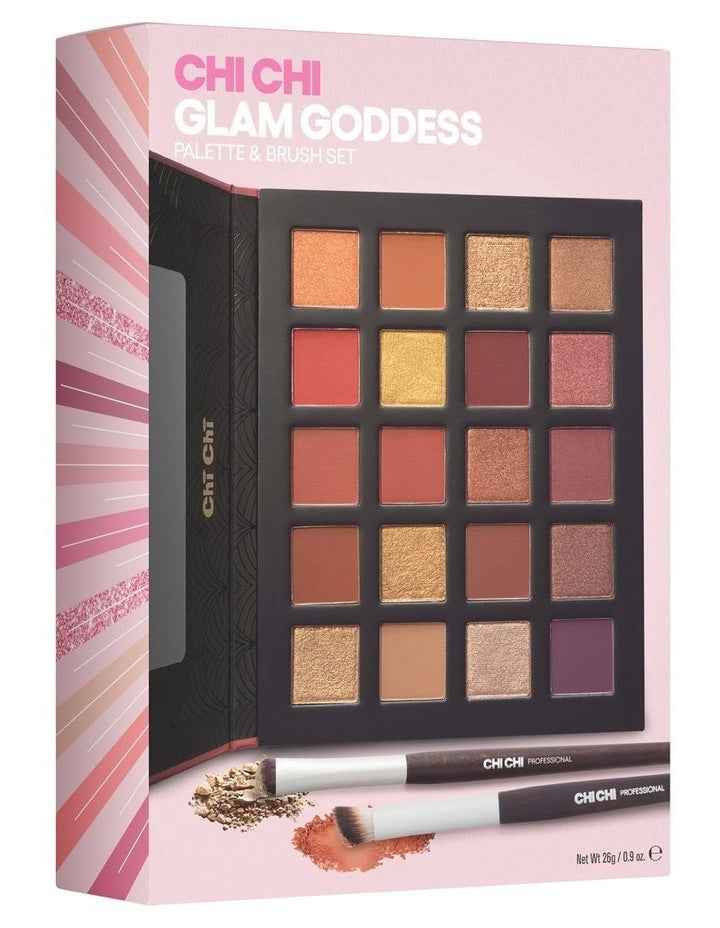 Glam Goddess Palette And Eye Shadow Brushes Set