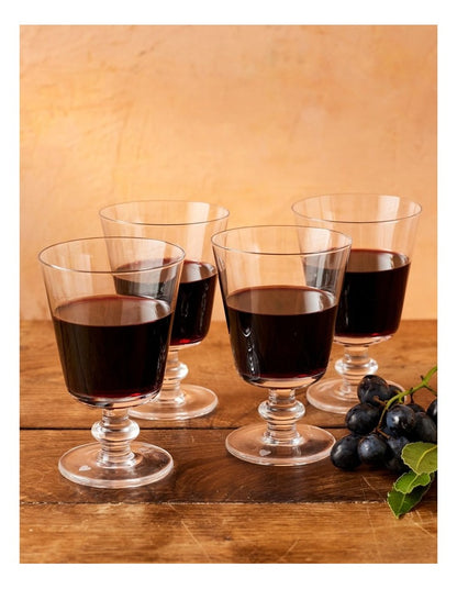 Big Love Winning Wine Glass Set Of 4 in Clear