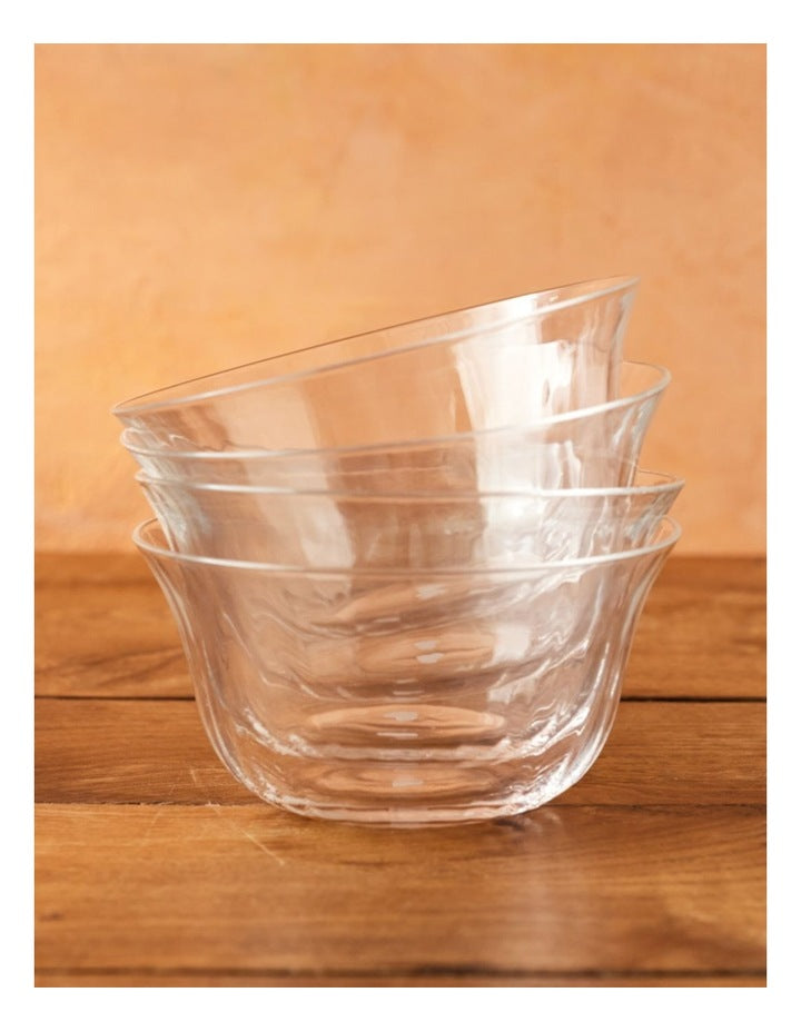 Big Love Dreamy Dessert Dishes Set of 4 in Clear