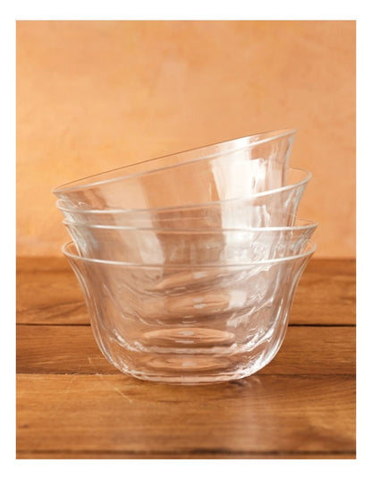 Big Love Dreamy Dessert Dishes Set of 4 in Clear