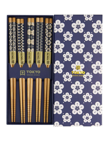 Chopstick Giftset 5 Piece in Beige
