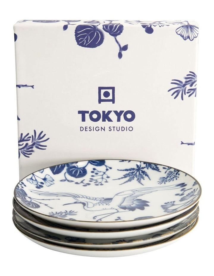 Flora Japonica Mixed Plate Giftset 4 Piece 16cm in Multi