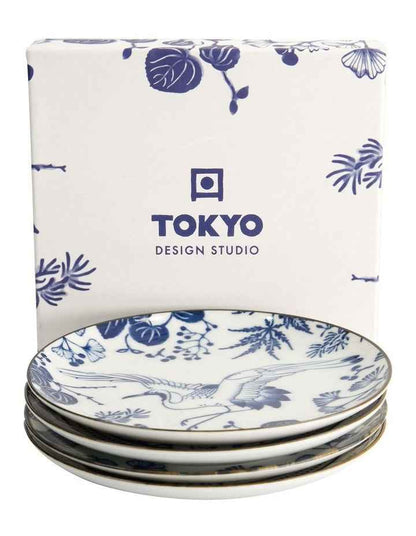Flora Japonica Mixed Plate Giftset 4 Piece 16cm in Multi