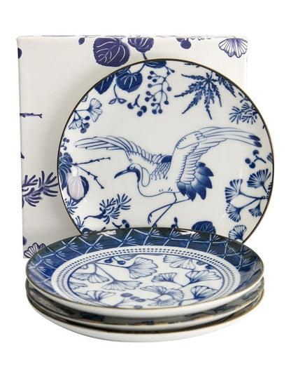 Flora Japonica Mixed Plate Giftset 4 Piece 16cm in Multi