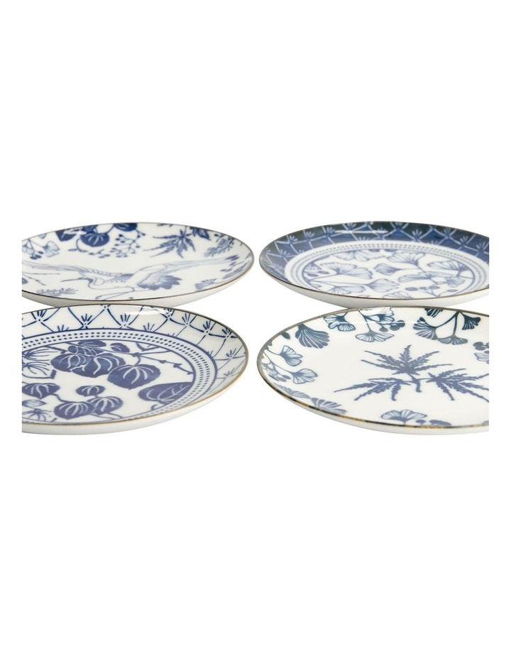 Flora Japonica Mixed Plate Giftset 4 Piece 16cm in Multi