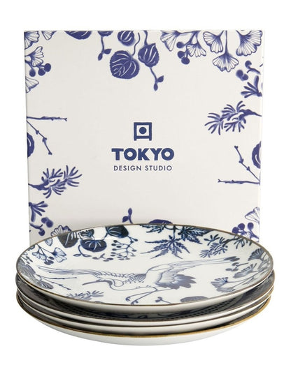 Flora Japonica Mixed Plate Giftset 4 Piece 20cm in Multi