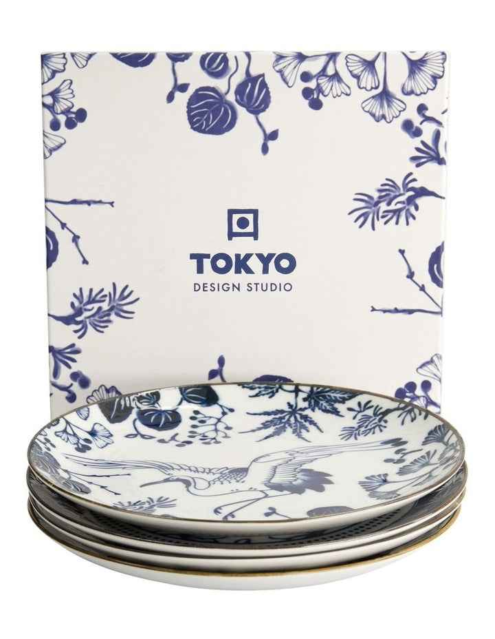 Flora Japonica Mixed Plate Giftset 4 Piece 20cm in Multi