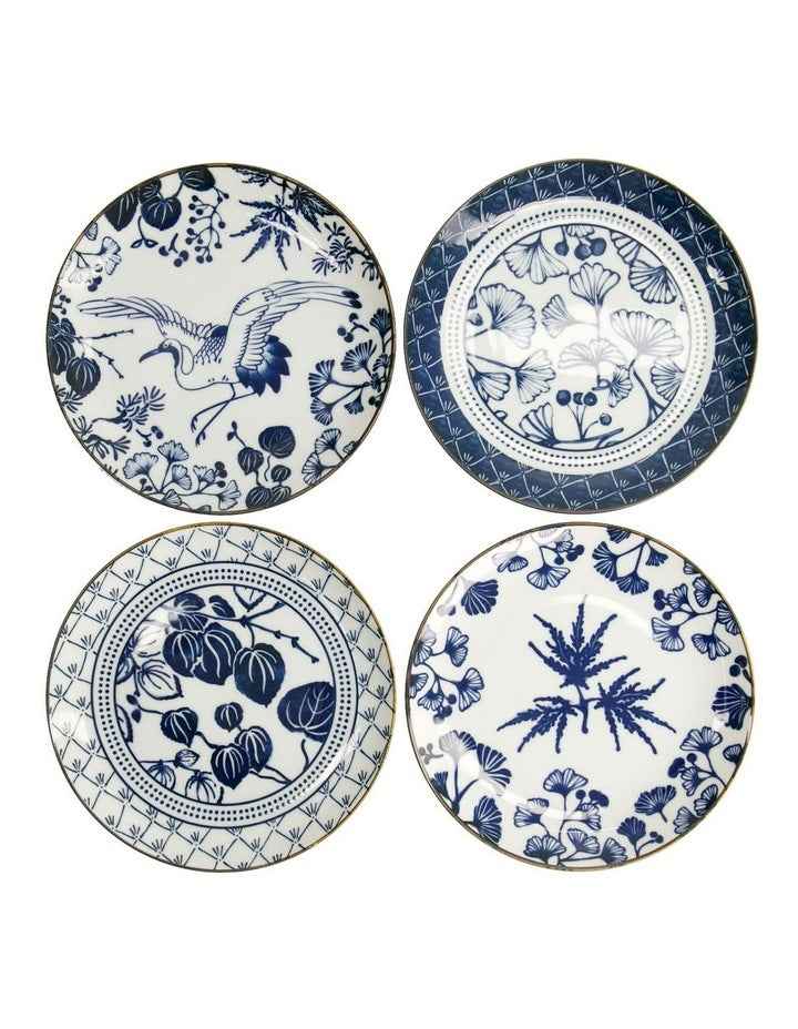 Flora Japonica Mixed Plate Giftset 4 Piece 20cm in Multi
