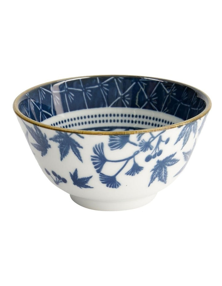 Flora Japonica Rice Bowl 12x6cm in Multi