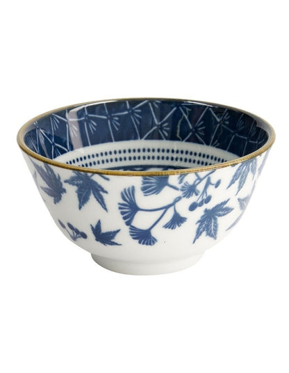 Flora Japonica Rice Bowl 12x6cm in Multi