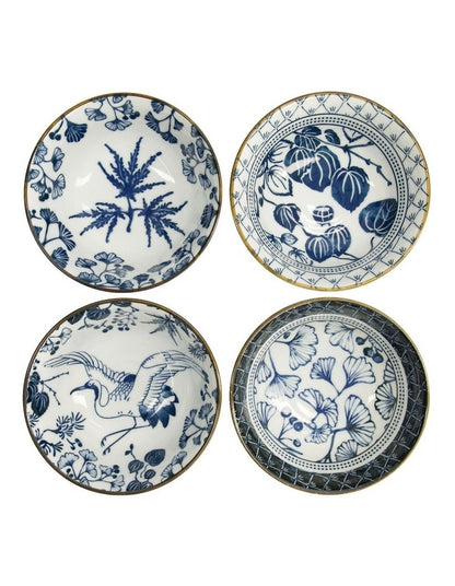 Flora Japonica Mixed Tayo Bowl Giftset 4 Piece in Multi