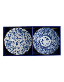 Haru Mixed Bowl Giftset 2 Piece 19x7.5cm in Blue