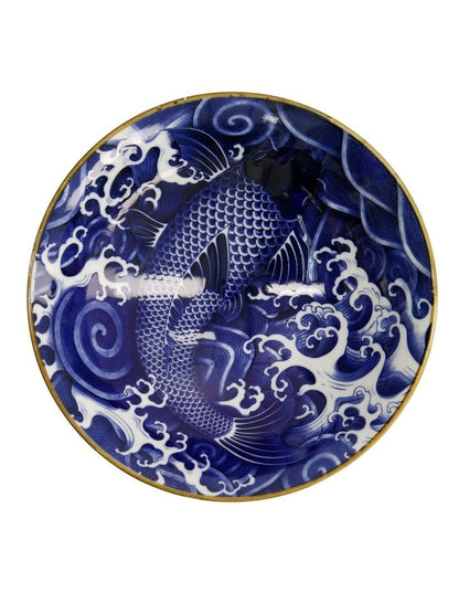 Japonism Menbachi Bowl 25x7cm in Blue