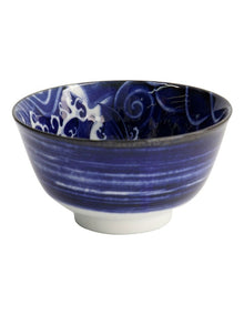 Japonism Carp Small Tayo Bowl 12x6cm in Blue
