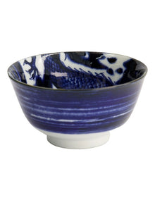Japonism Dragon Small Tayo Bowl 12x6cm in Blue